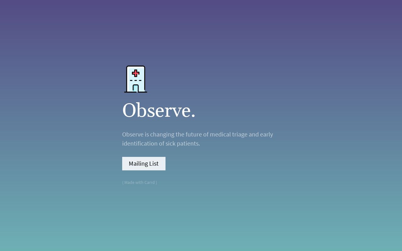 Carrd profile picture for @observe